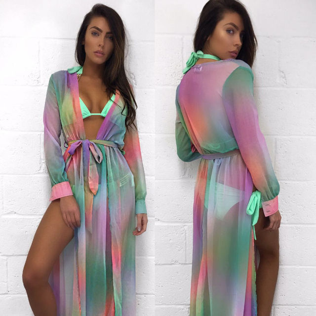 2021 New Summer Sexy Beach Cover Up Women Dress Tunic Pareos Ladies Kaftan Robe Cover-up Woman Beach Wear Swimsuit